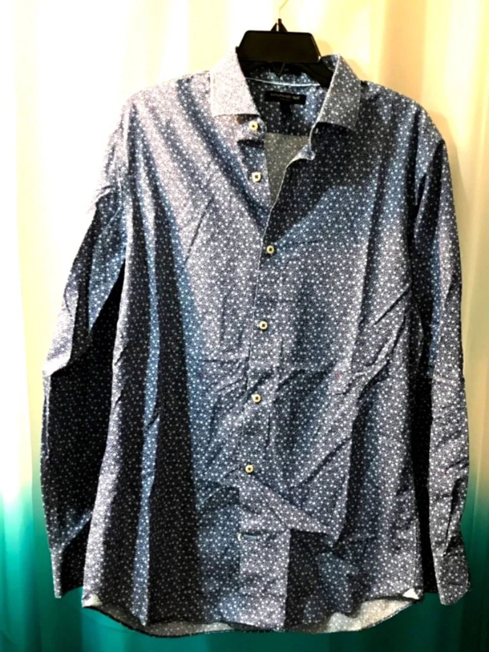 Men's Banana Republic Floral Button Down Dress Shirt Grant Fit Sz-Large